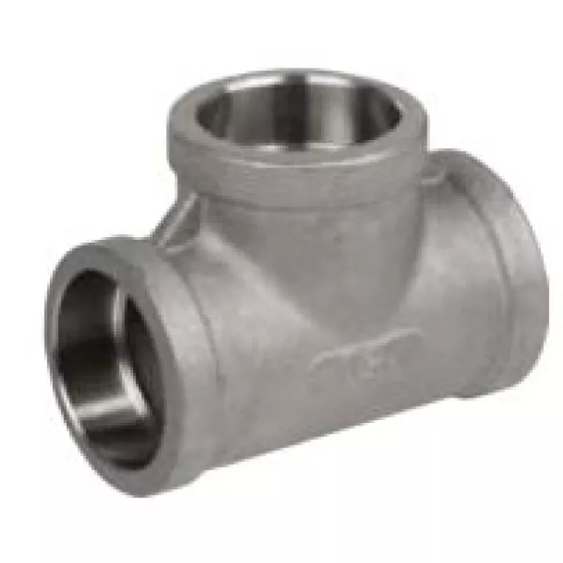 1 150# Tee Socket Weld 304 MSS-SP114 Stainless Pipe Fitting