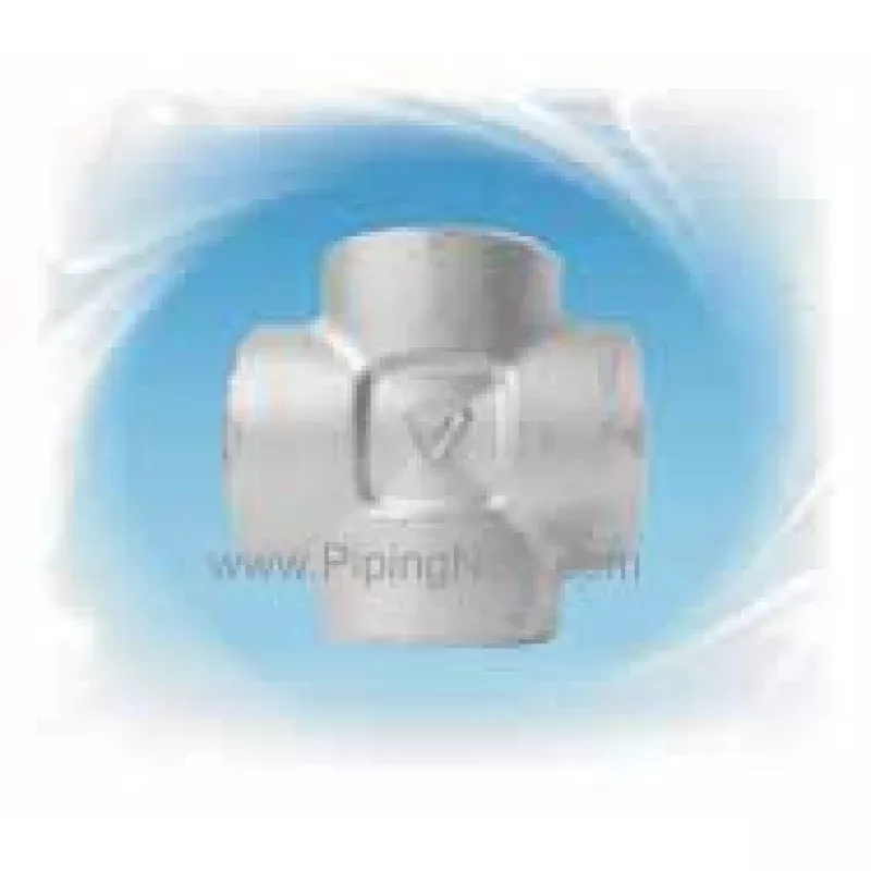 1 Cross, Stainless Steel 3000# Socket Weld 304L A/SA182 Pipe Fitting