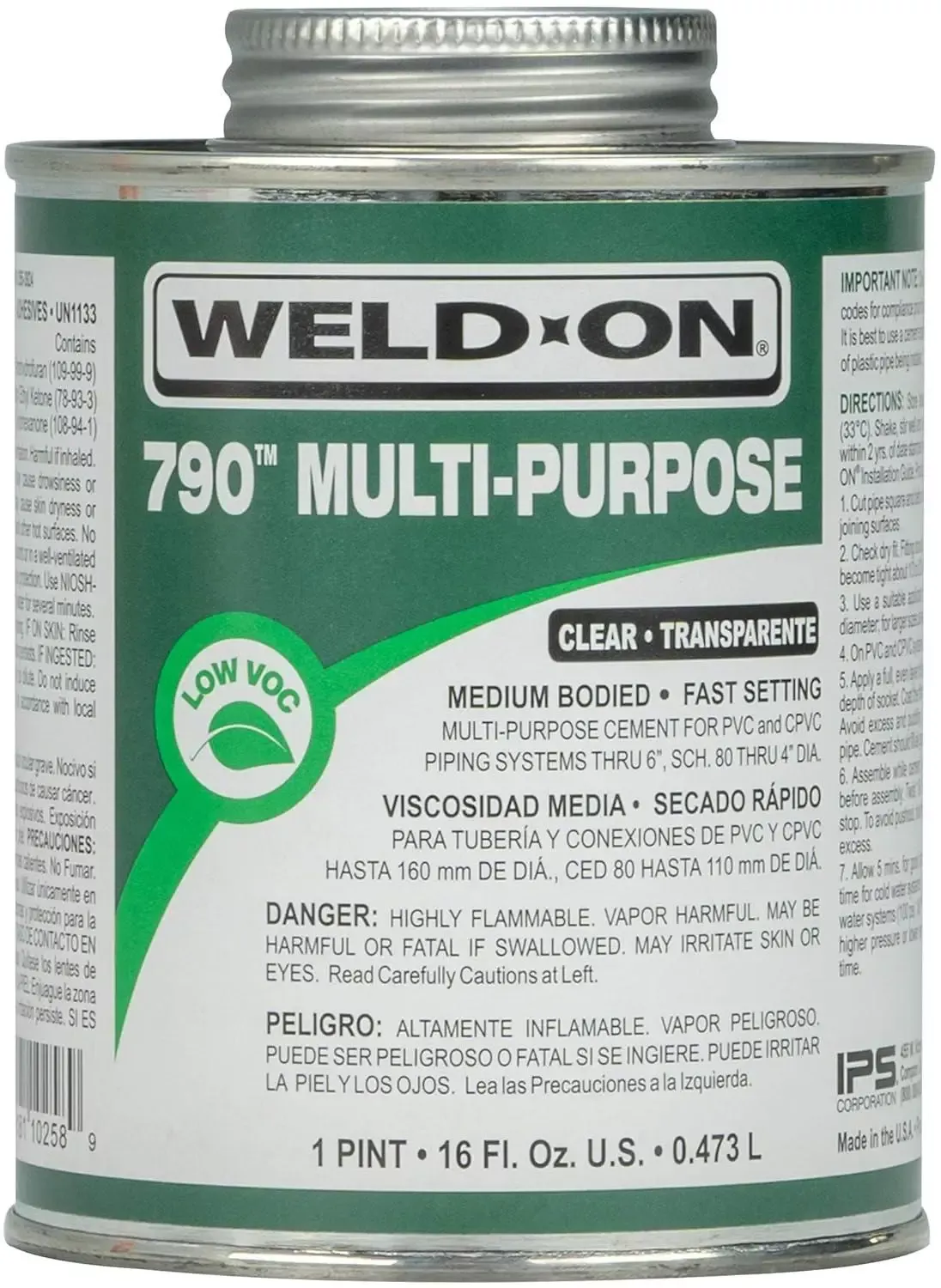1 Pint Multi-Purpose Cement with Applicator Cap by Weld-On.