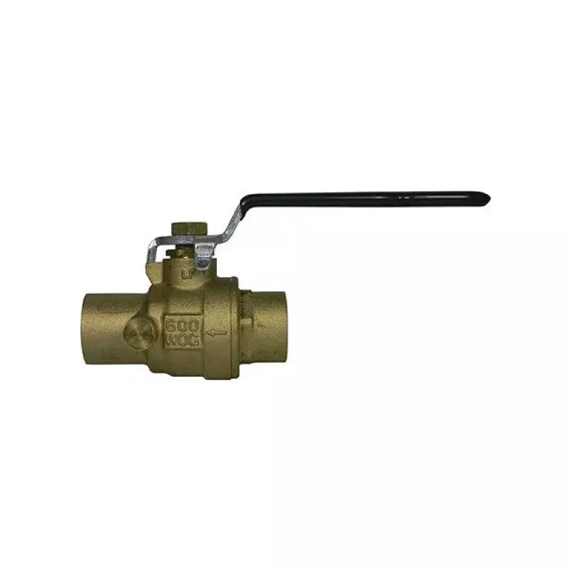 1 SWEAT NO-LEAD BRASS BALL VALVE w/DRAIN