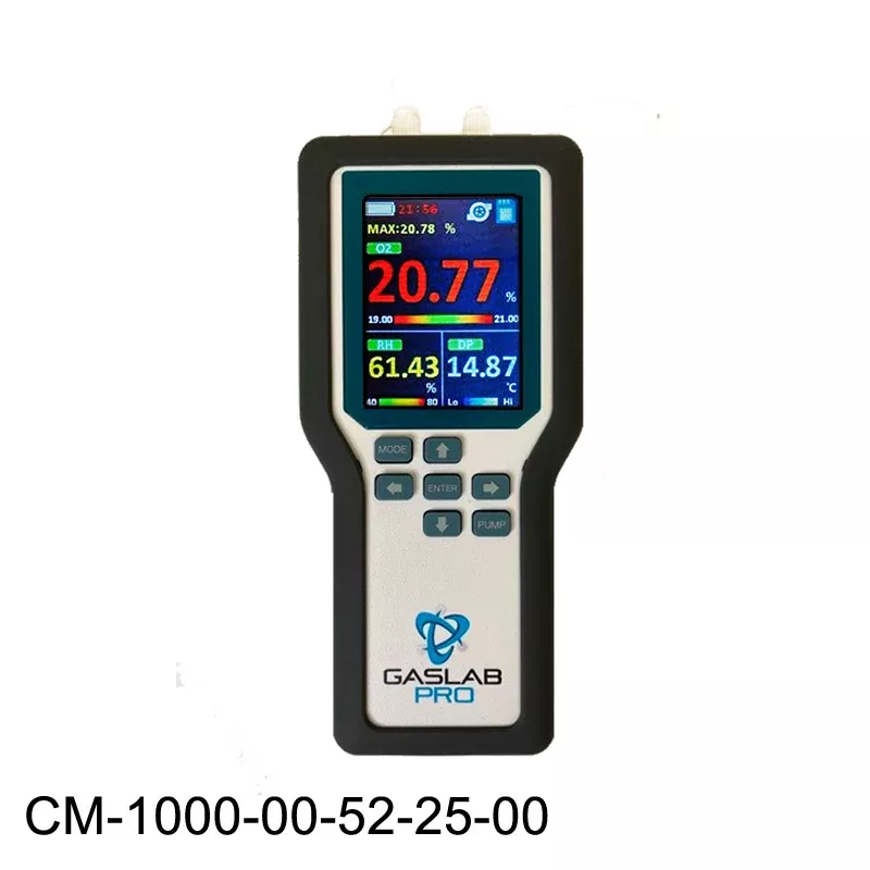 25% Oxygen and 100% Carbon Dioxide Sampling Data Logger