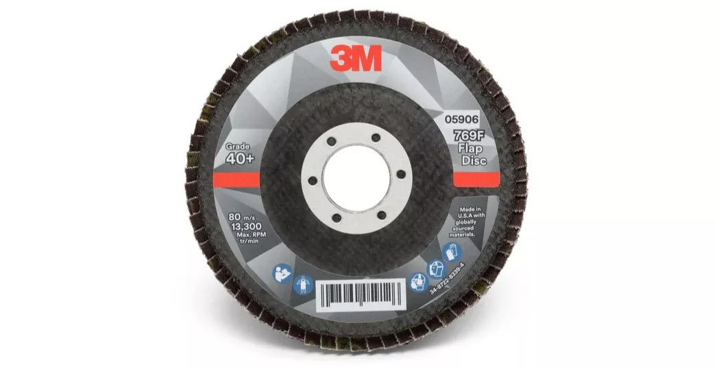 3M 769F Type 29 Flap Disc 05906 - Ceramic Precision-Shaped Grain - 4 1/2 in - 40+ - Coarse