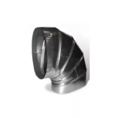 6" 90 Degree Oval Elbow Duct Fitting, Horizontal by Lukjan.
