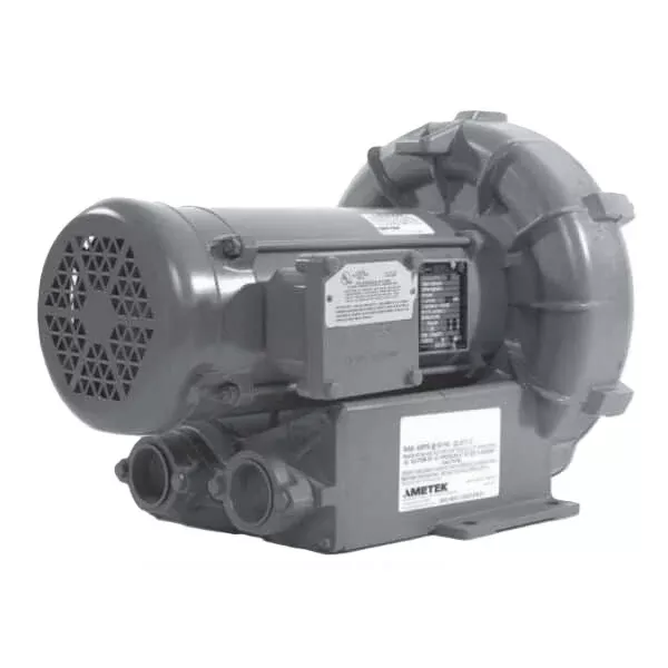 AMETEK Rotron 1.5 HP Explosion Proof Regenerative Blower - EN454