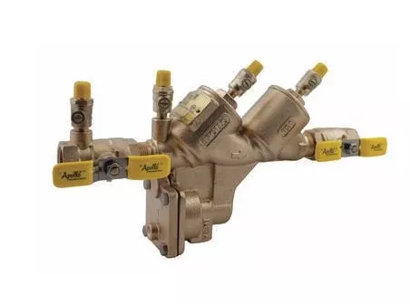 Apollo Backflow Preventer, Reduced Pressure, Bronze with Ball Valves and SAE Test Cocks 3/4" - 1"