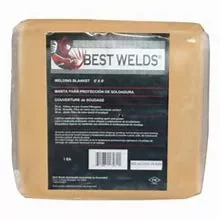 Best Welds Welding Blanket, 8' X 6', Fiberglass, Yellow