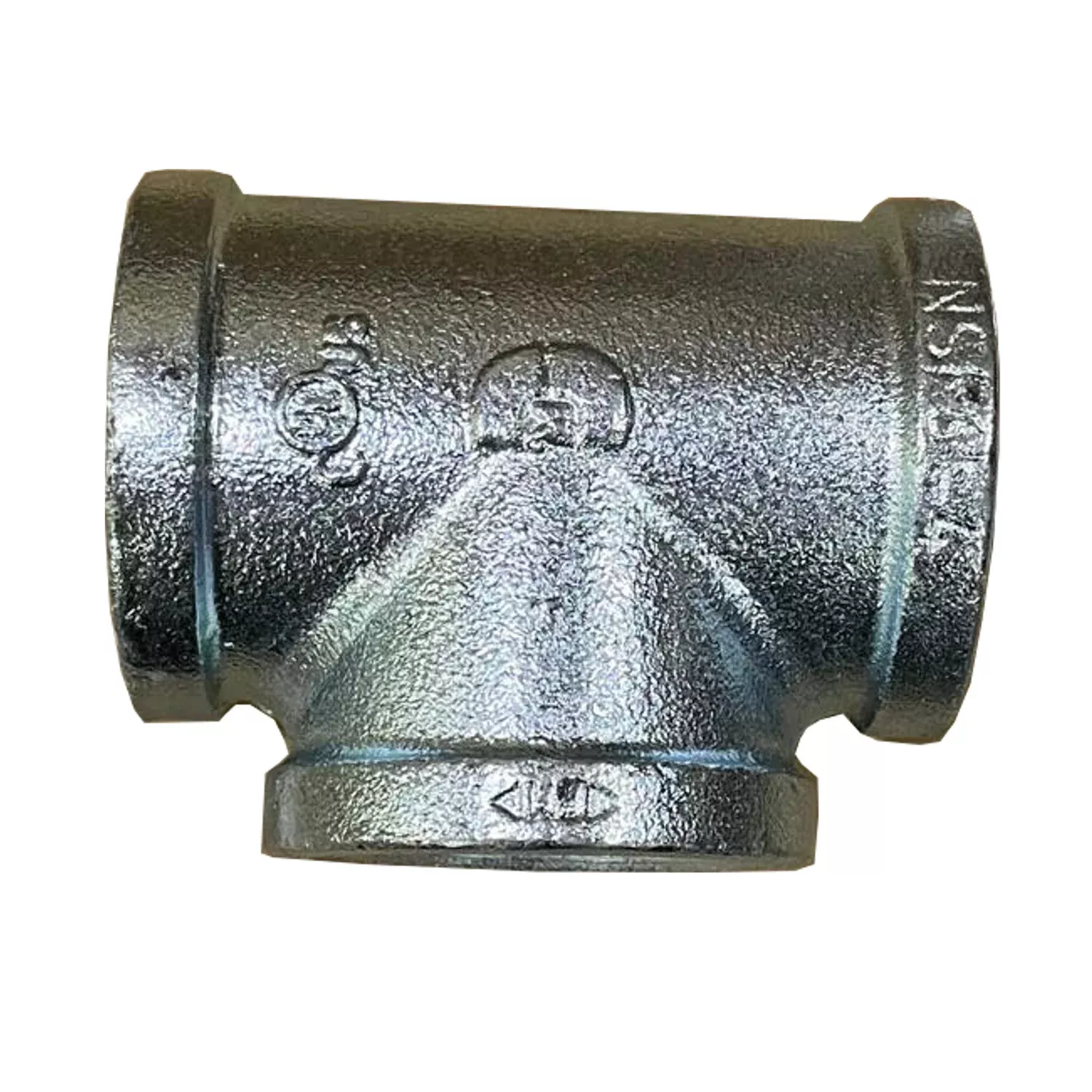 BMI 1 Inch NPT Galvanized Straight Tee, 150#, UL/FM