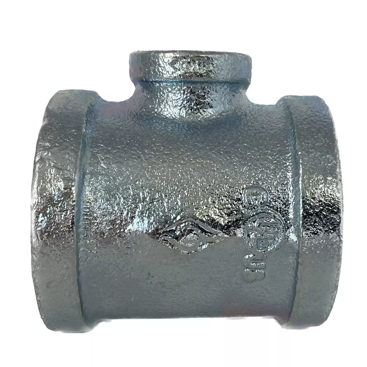 BMI 2" x 1-1/2" x 2" NPT Galvanized Reducing Tee, UL/FM