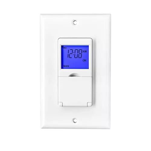 BN-LINK 7-Day Astronomical Timer Switch, Sunrise Sunset Lighting Timer, White