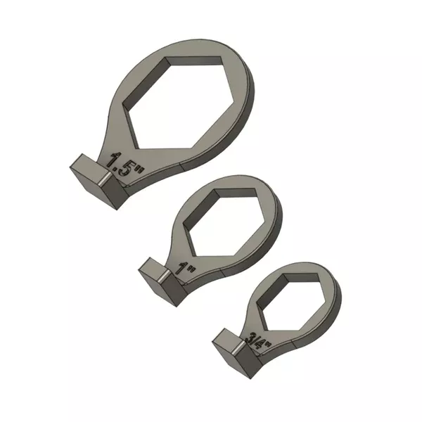 Bulkhead Wrench 90deg Short Closed