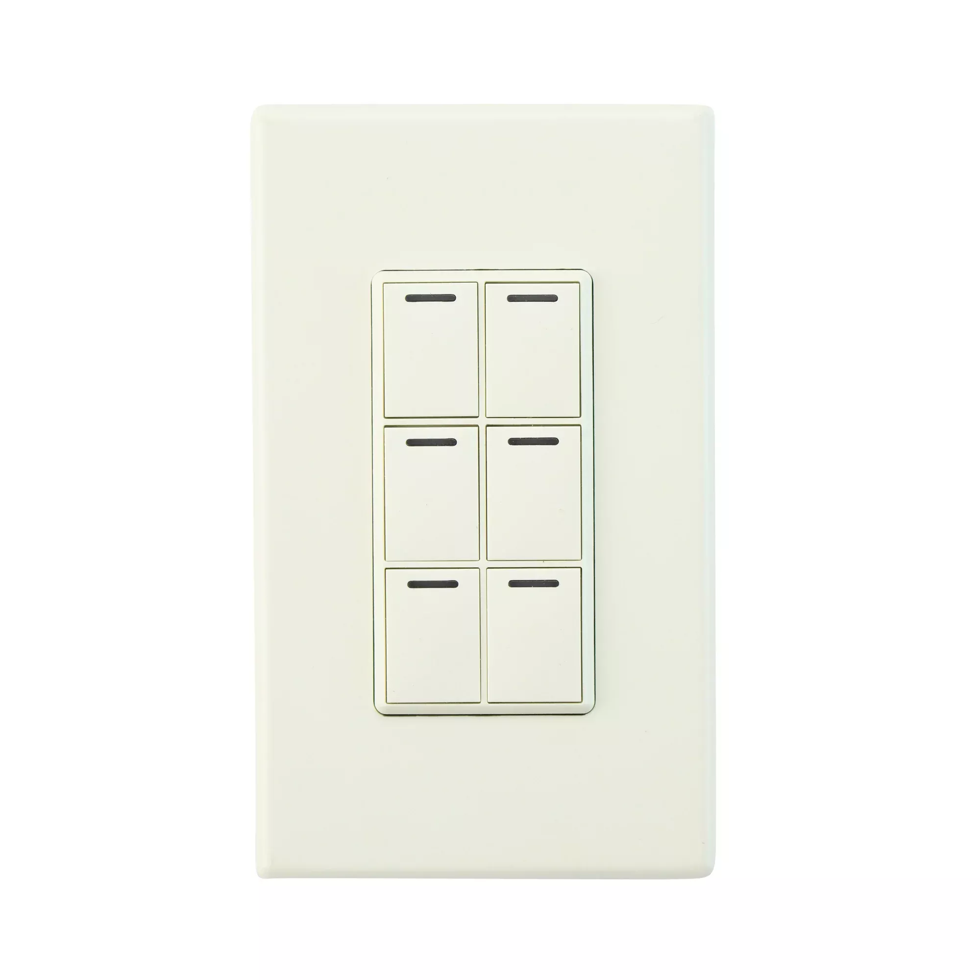 CONTROL4 KPZ-6B1-A 6 Button Keypad, Zigbee Pro Wireless, Almond
