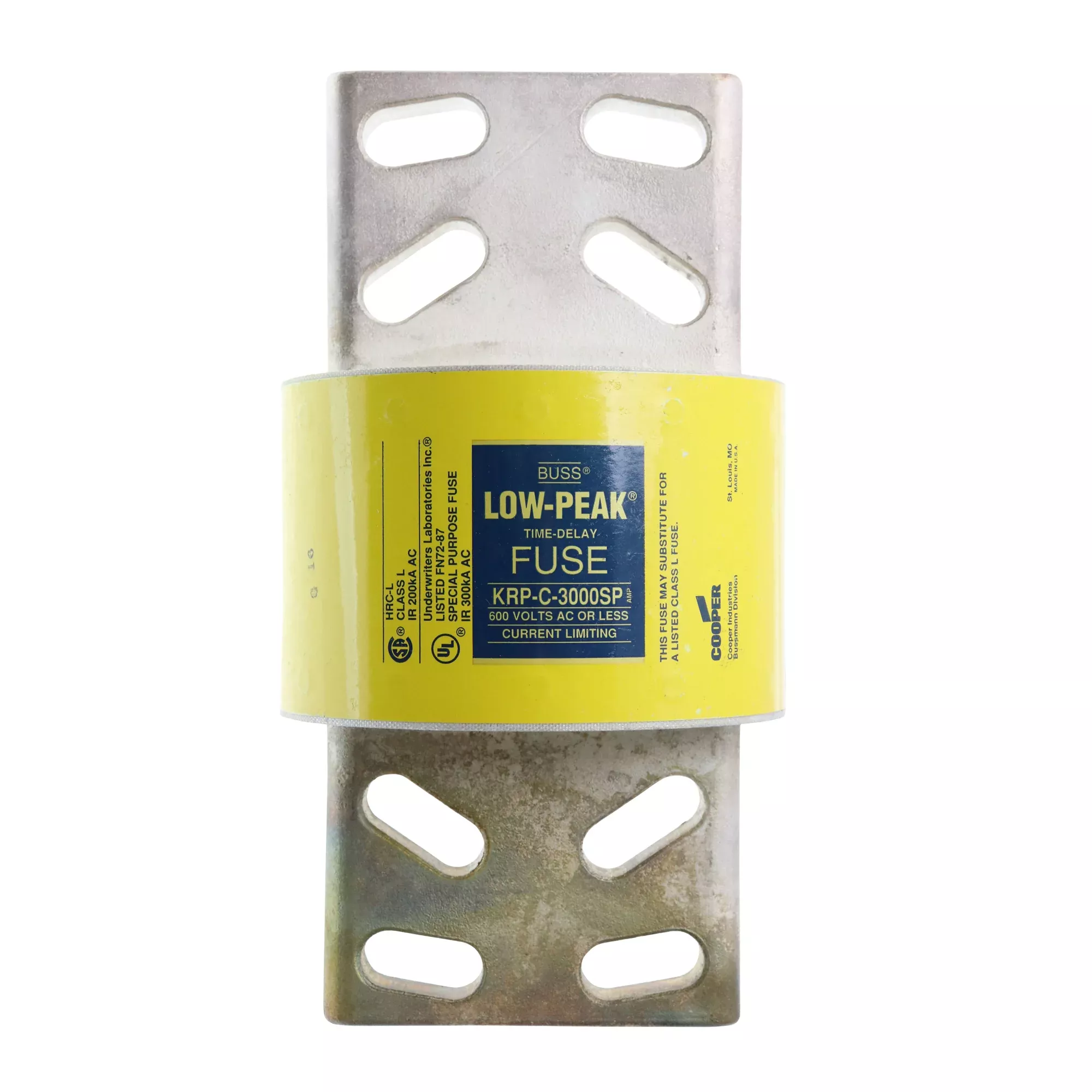 Cooper Bussmann KRP-C-3000SP Class L Limiting Time Delay Fuse, 3000 Am