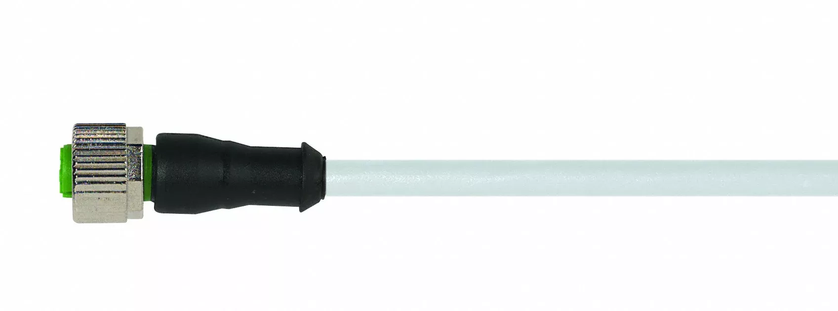 Cordset Straight M12 Gray 24AWG 3 A