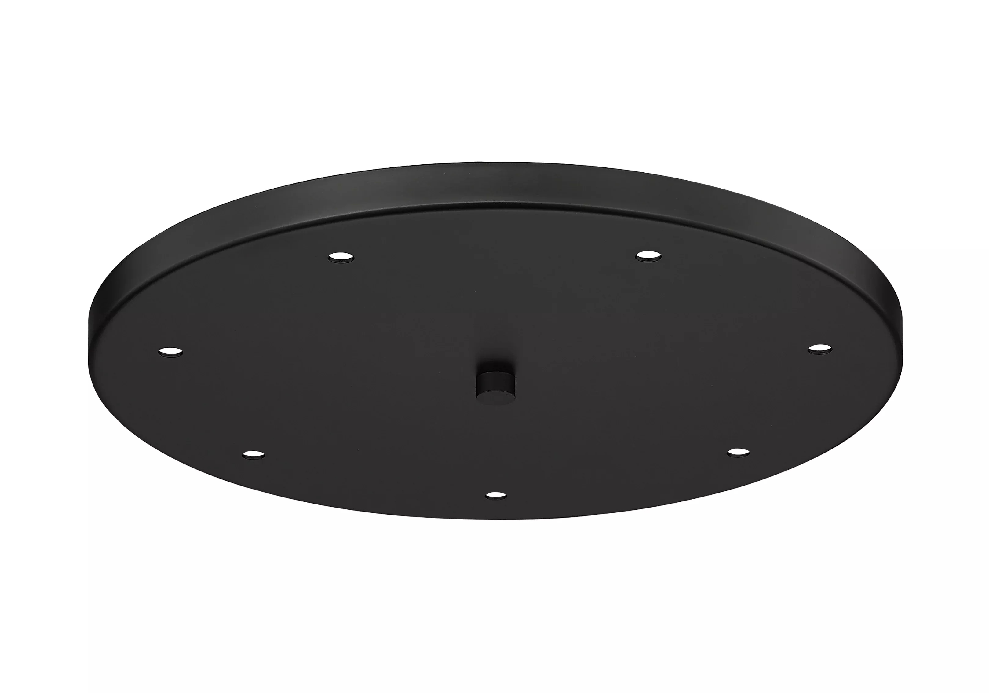 CP1807R-MB - Multi Point Canopy 7 Light Ceiling 18" Plate - Matte Blac