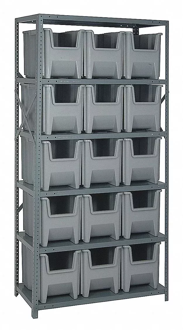 E1494 Bin Shlvng 18inx75inx36in Gray