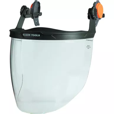 Face Shield, Safety Helmet and Cap-Style Hard Hat, Clear