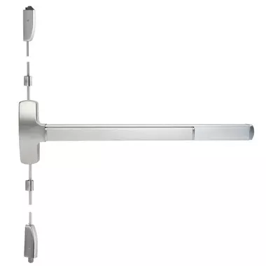 Falcon 25-V Vertical Rod Exit Device, Touch Bar, Bright Brass