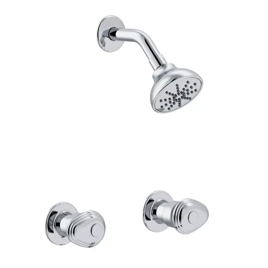 Gerber 58-460, Two-Handle Shower Fitting, 8" Center, Chrome.