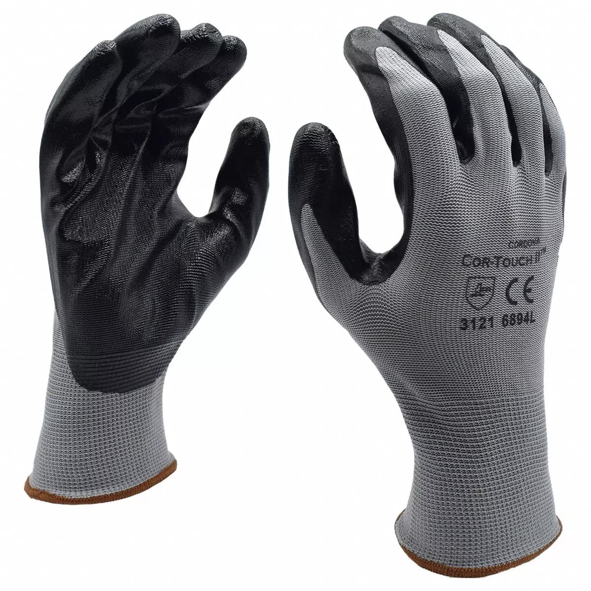 Gloves 13 ga. Gray Polyester S PK12