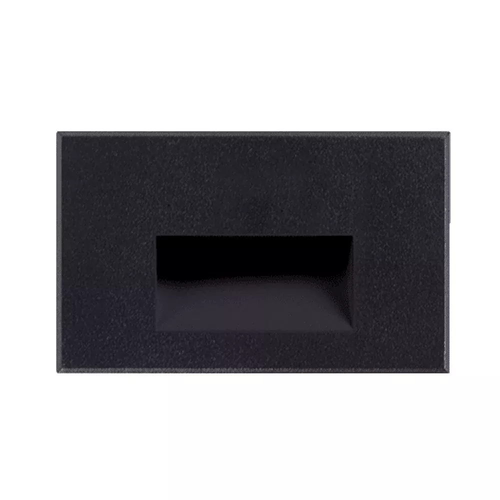 Goodlite G-48538 5W Horizontal Black LED Step Light Selectable CCT