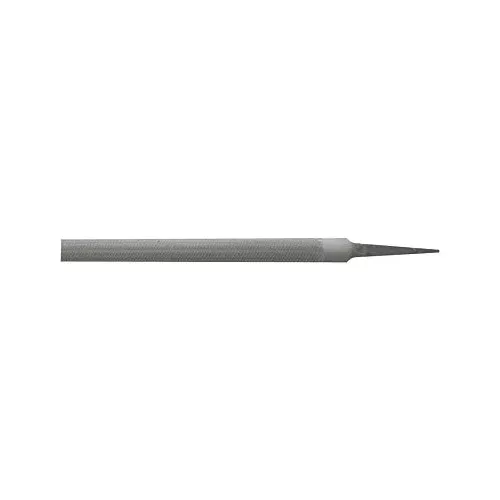 Half-Round File, 12 in, Bastard Cut, Curved/Flat Double-Cut