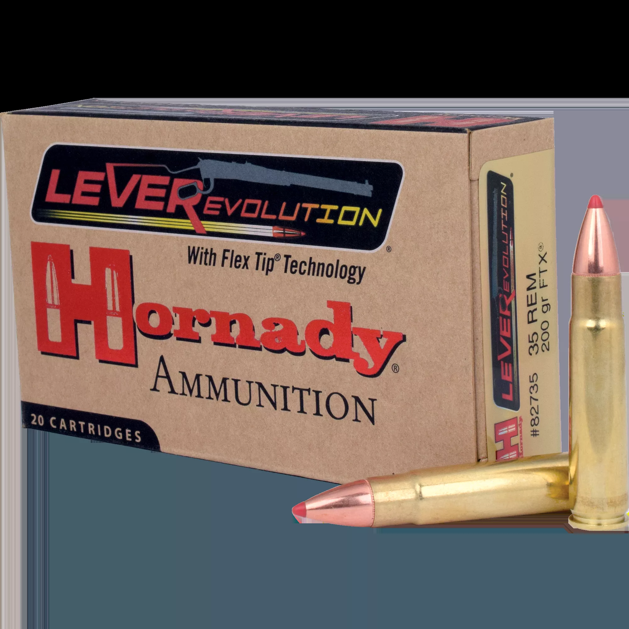 Hornady 82735 LEVERevolution 35Rem 200gr Flex Tip
