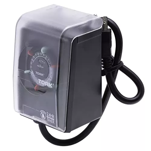 Indoor/Outdoor 15-Amp Plug-in Mechanical Timer for DIY Home Projects