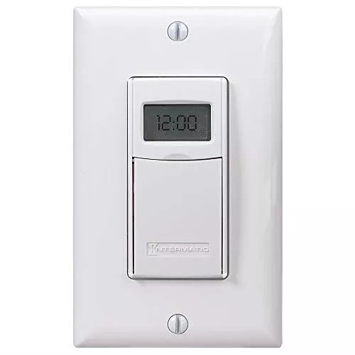 Intermatic EI600WC Decorator Digital Timer, White