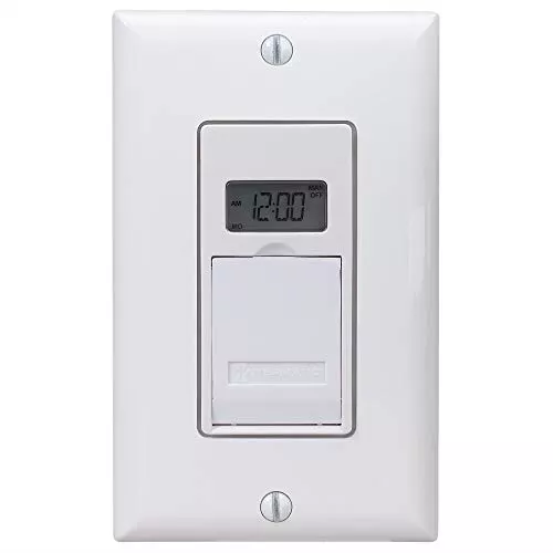 Intermatic EJ600 120V Indoor Digital Astro In-Wall Timer, White