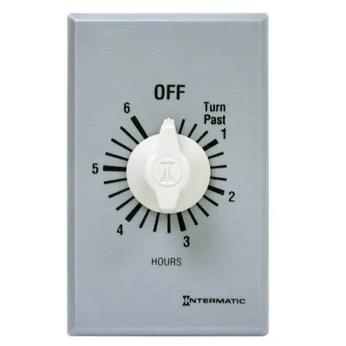 Intermatic FF6H 6-Hour Spring Loaded Wall Timer - SPST No Hold