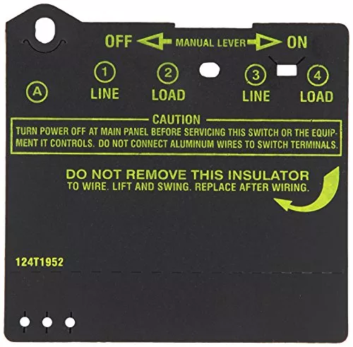 Intermatic Insulator for T100 Series Double-Pole Timer Switches (Item #124T1952)