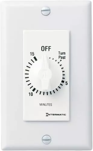 Intermatic SW15MWK 15-Minute Spring Wound Timer, White