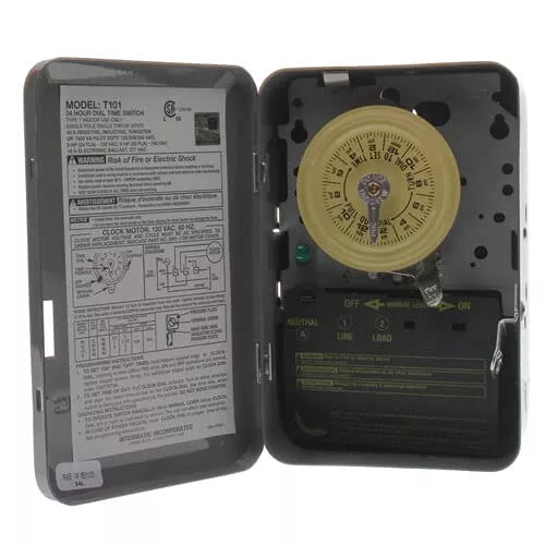Intermatic T101 Heavy Duty Mechanical Time Switch