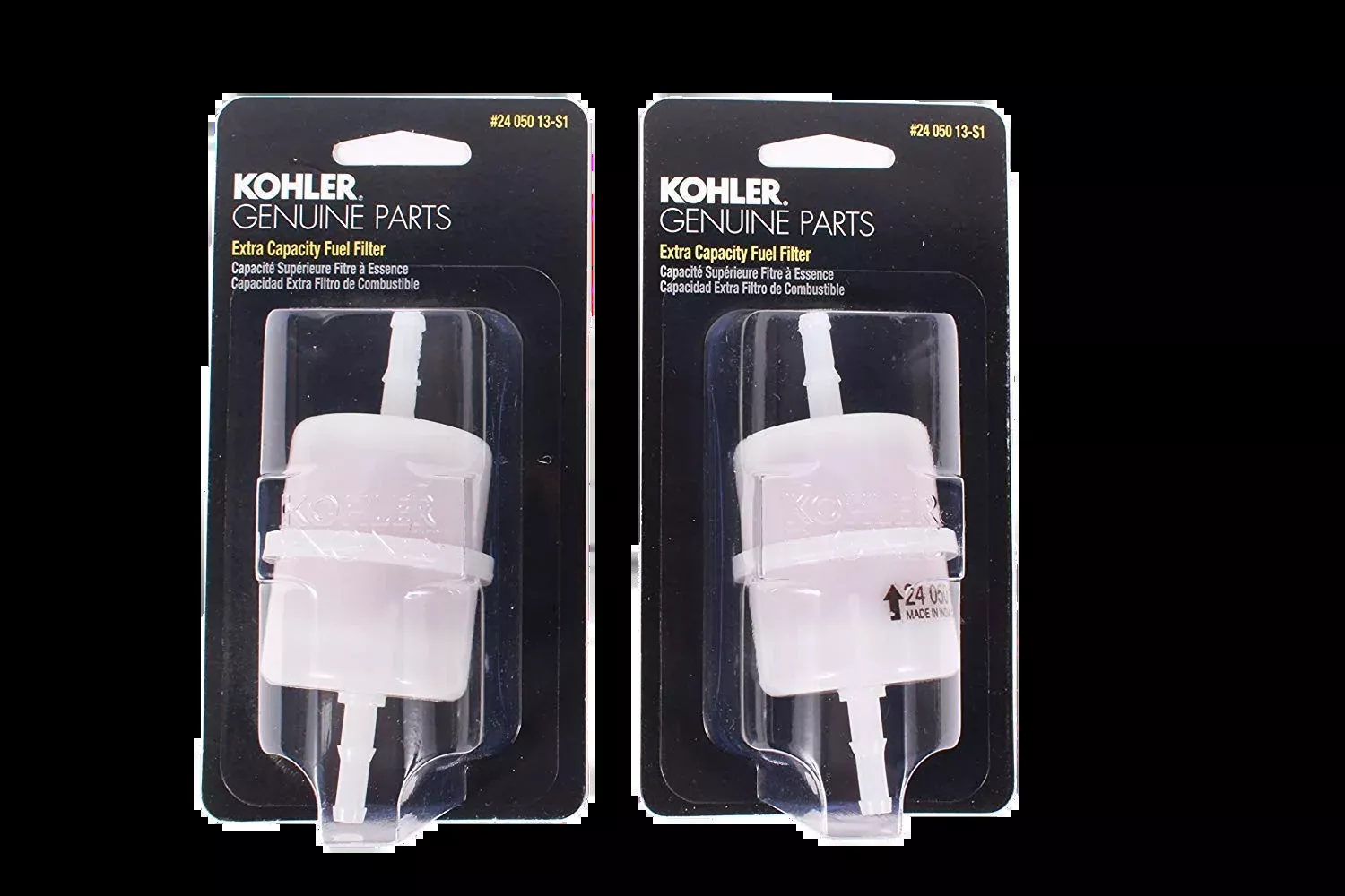 Kohler 24 050 13-S1 Engine Fuel Filter - 2 Pack