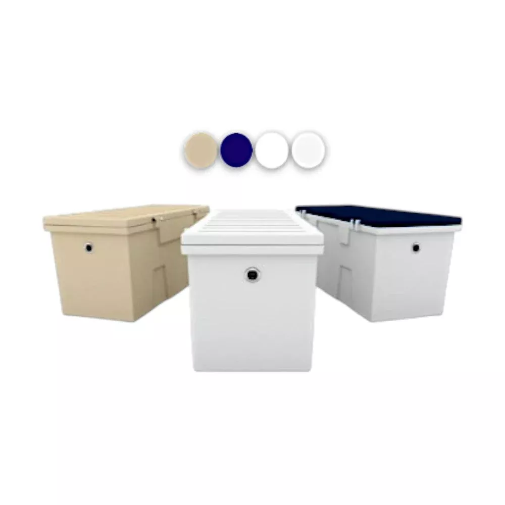 LARGE TitanSTOR Roto-molded Dock Boxes Tan Box, Tan