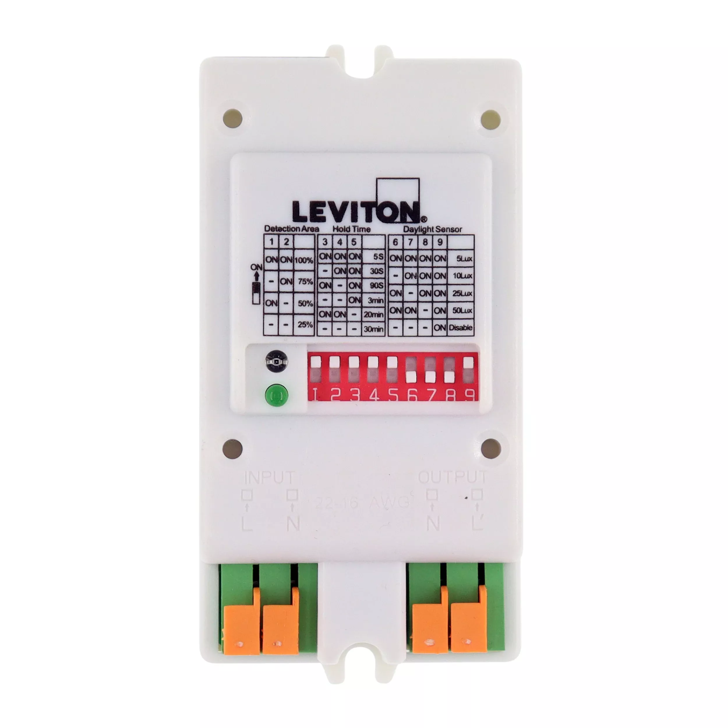 Leviton OSM3D-V1W Occupancy Sensor, Microwave, Surface Mount, 120-277V