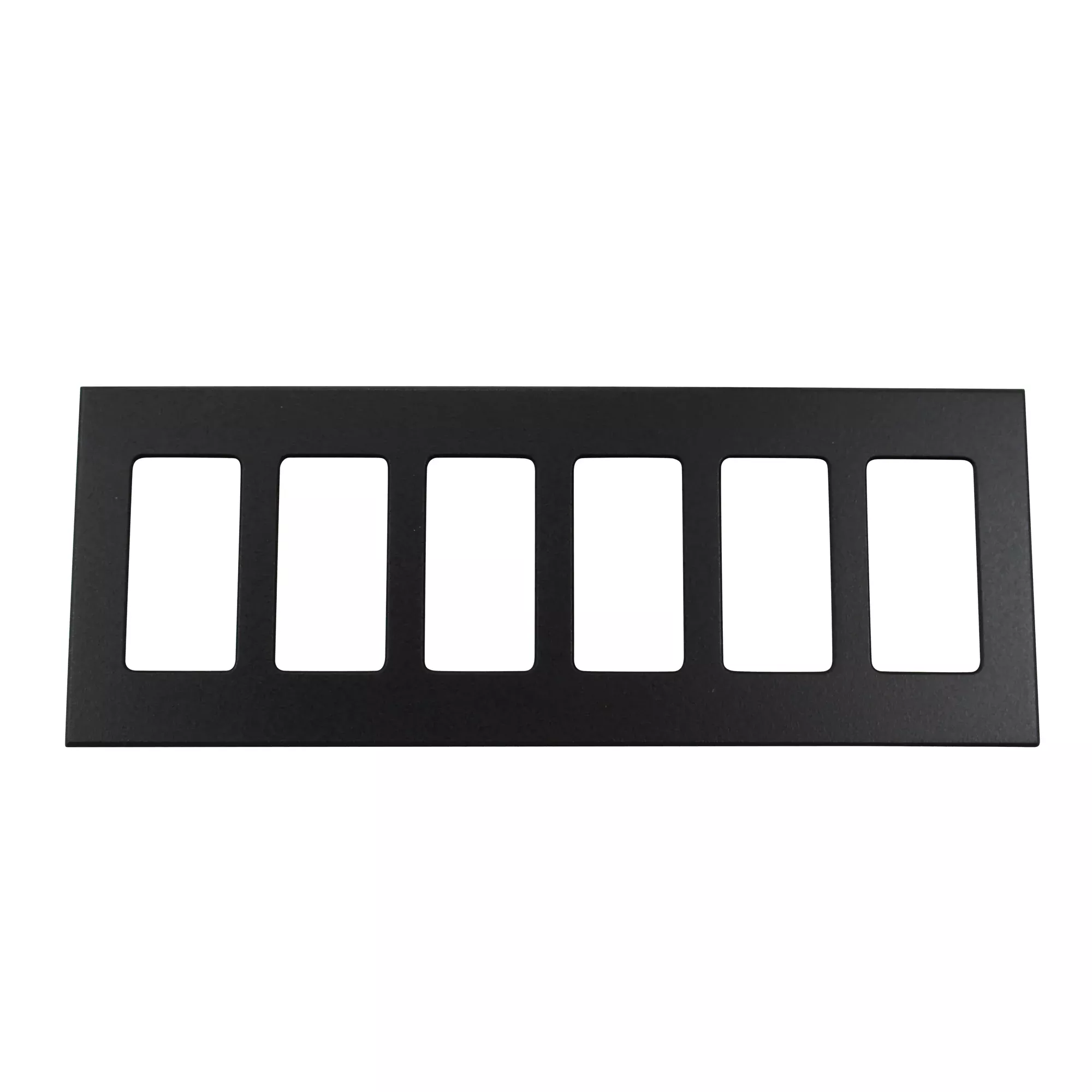 Lightolier Controls COMFP6BL Compli Faceplate, 6-GANG, Multi-gang, Bla