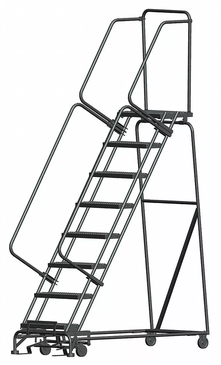 Lockstep Rolling Ladder Steel 80 In.H