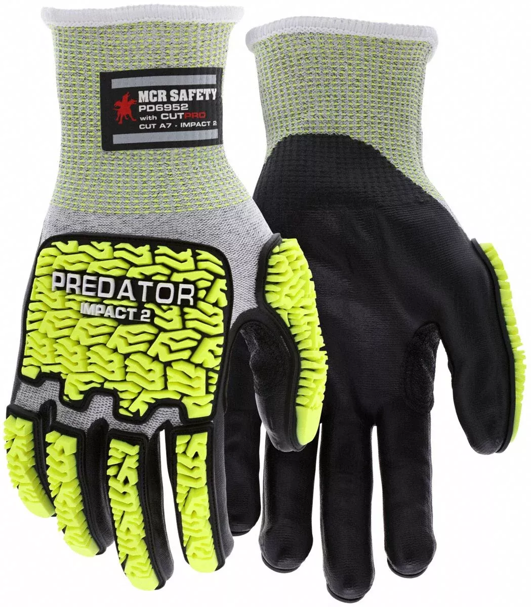 Mechanics Gloves S Gray Knit Bi-polymer