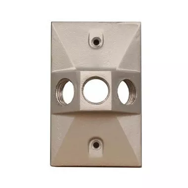 MORRIS Weatherproof 37330 - One Gang Rectangular Lamp holder Three Hole