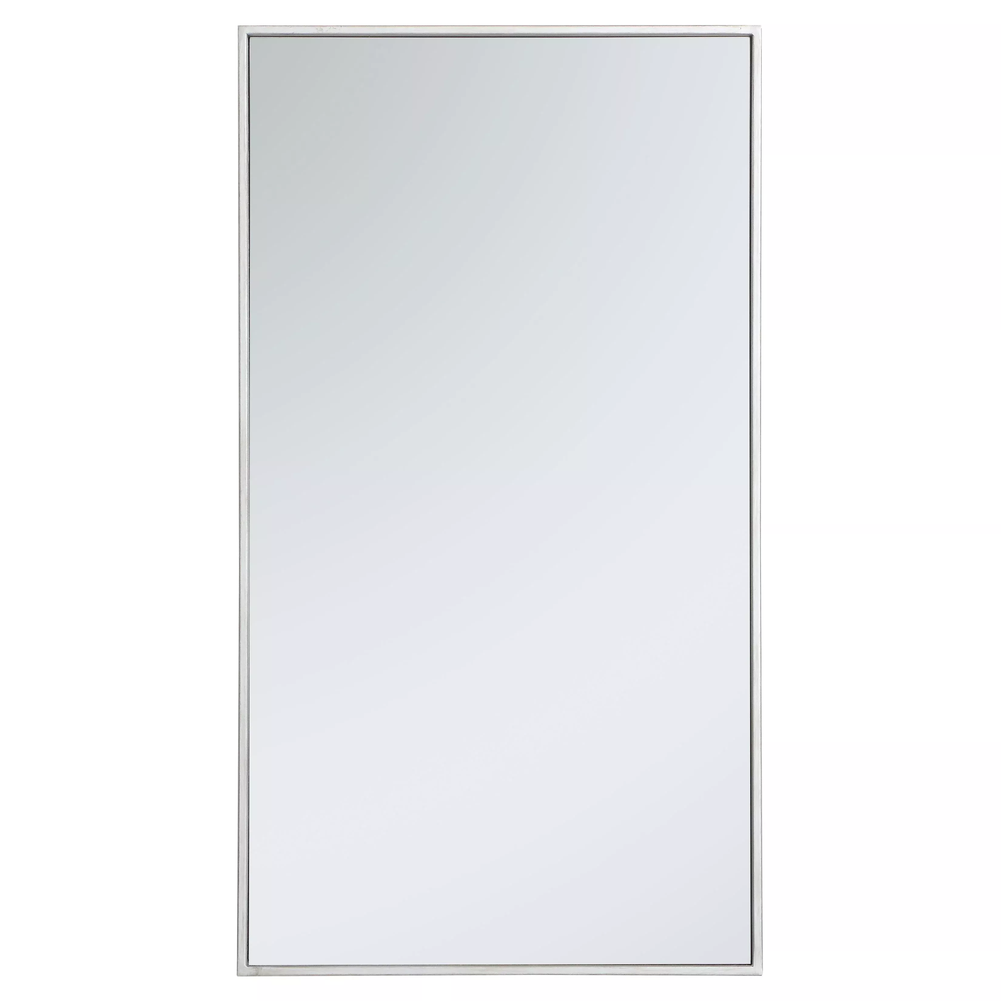 MR42036S Monet 20" x 36" Metal Framed Rectangular Mirror in Silver