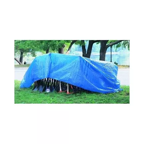 Multiple Use Tarp, 8 ft W x 10 ft L, Polyethylene, Blue