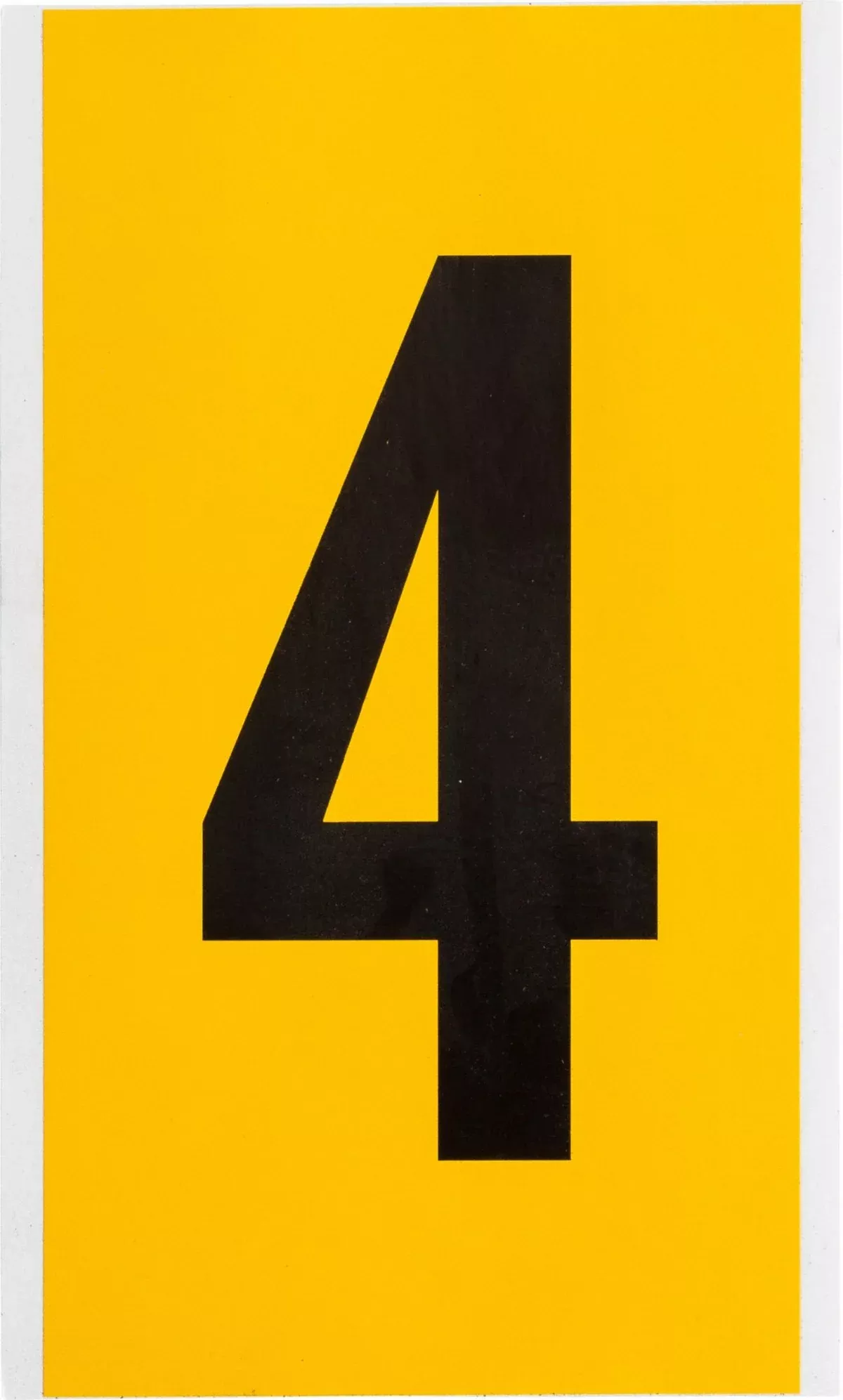 NumbersLetters Black On Yellow 6 Inch