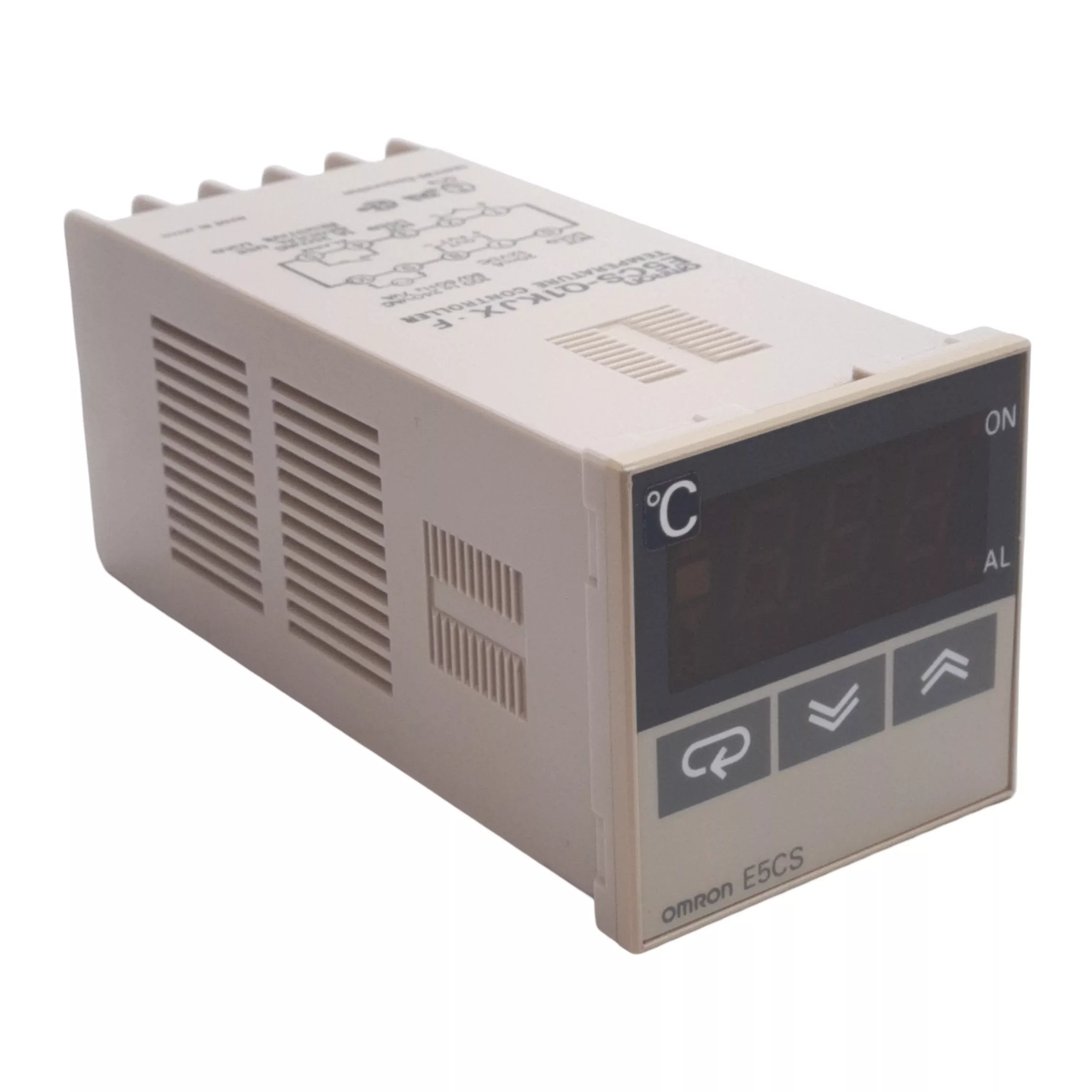 Omron E5CS-Q1KJX-F Temperature Controller, 100-240VAC, T/C Input, 1/16