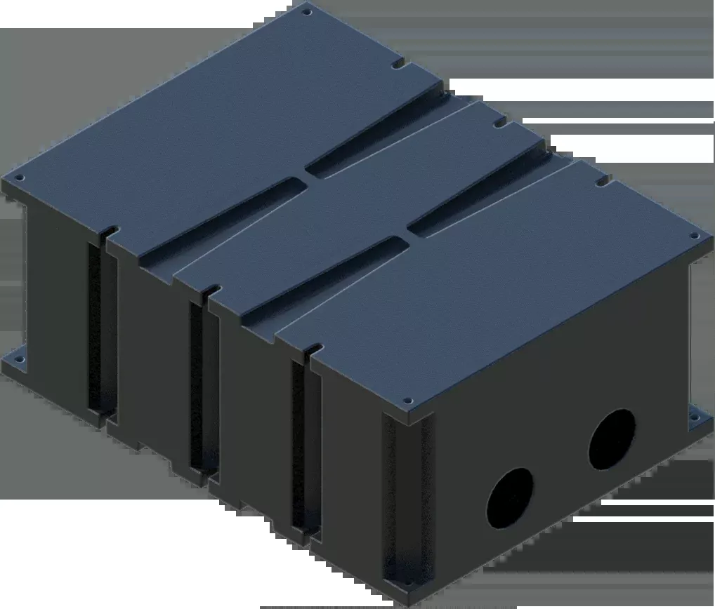 Permafloat Double-Flanged Wave Attenuator Hollow Bottom