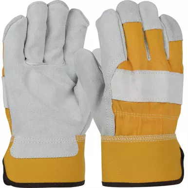 PIP 500YLeather Palm Gloves, Size M, Gold