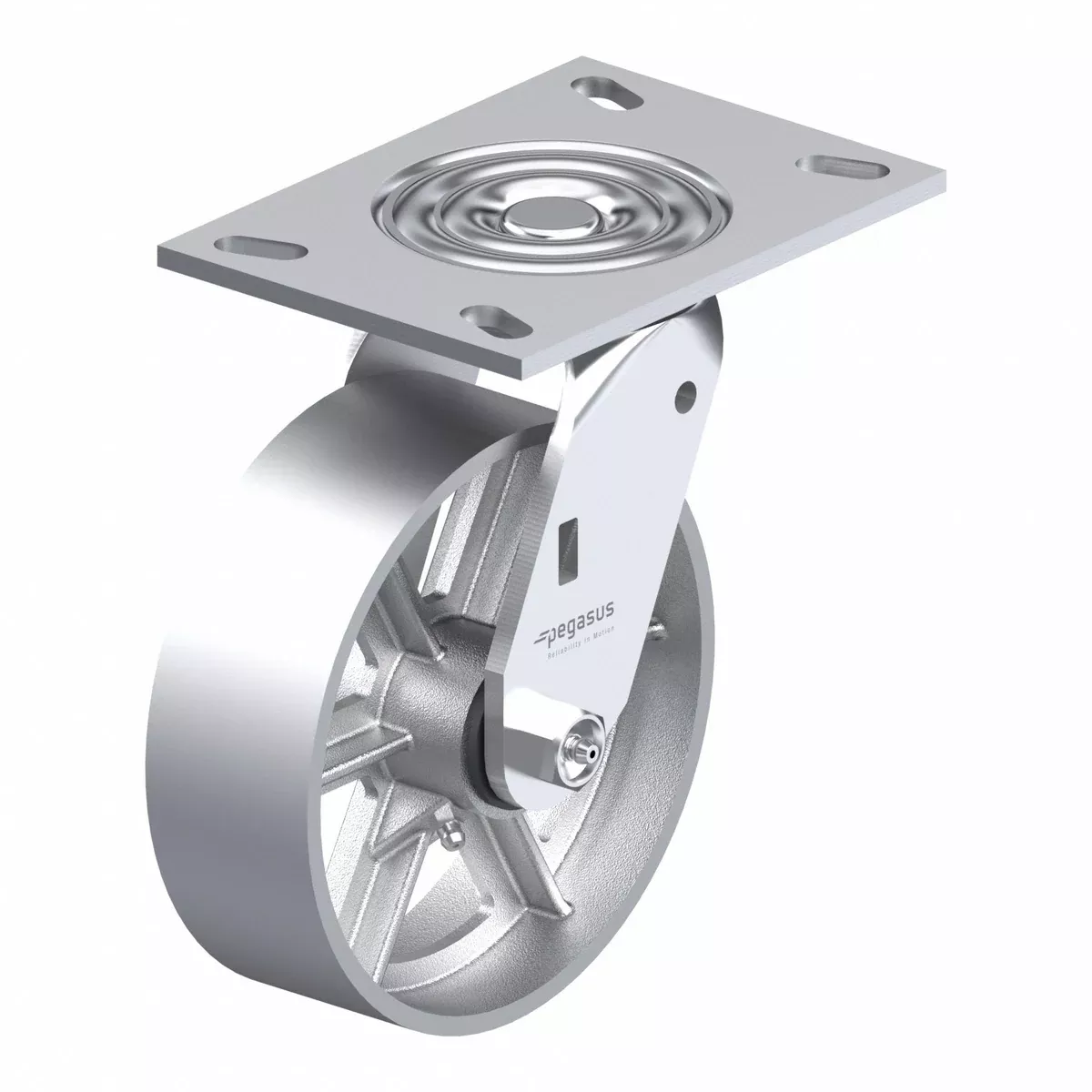 Plate Caster Swivel Iron 6 1/2 H