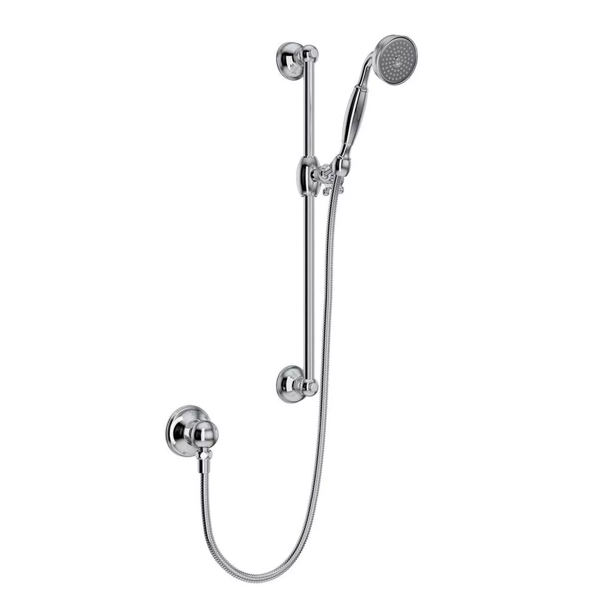 Rohl 1301E Handshower Set With 22" Slide Bar and Single Function Handshower