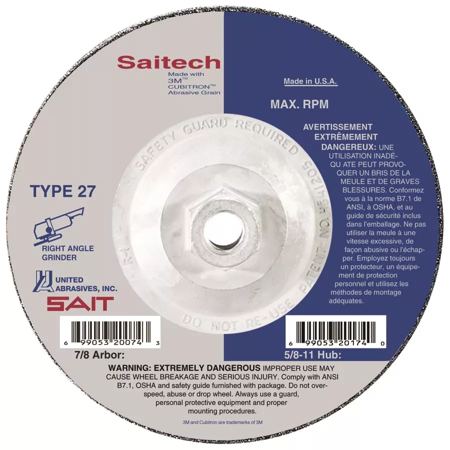 Sait 20148~Type 27 7 X 1/4 X 5/8-11 Attacker