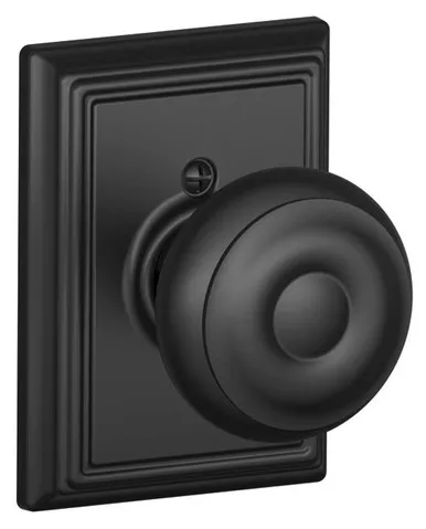 Schlage / Georgian Knob with Addison Rose